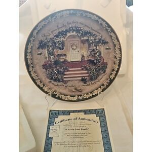 Glenna Kurz Cherish Your Family Welcome Home Collector Plate First Issue. 8"